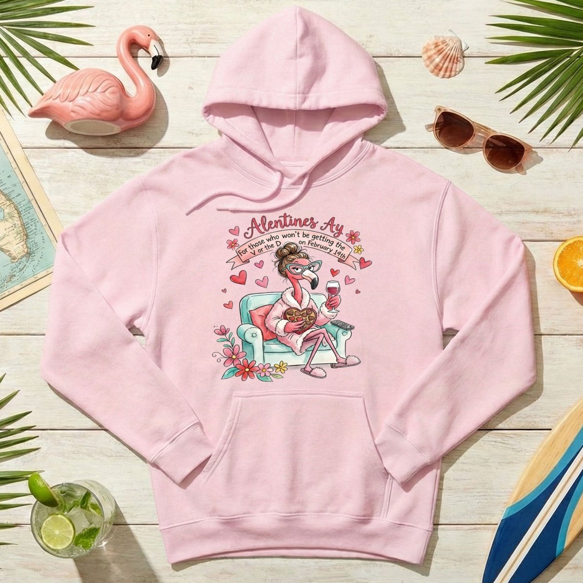 Sarcastic Single & Fabulous Flamingo Shirt - Funny Anti - Valentine's Day Gift for Her - FlamingoAholic