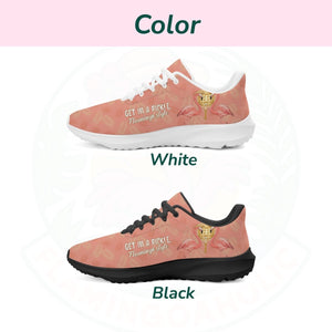 Sassy Coral Flamingo Cloud Sneakers - Ultra Light Comfort Gift for Mom - FlamingoAholic