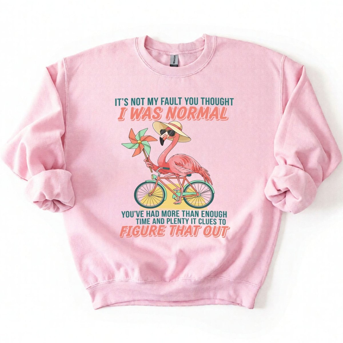 Sassy Flamingo I Was Not Normal Graphic T-Shirt - Funny Quote Tee for Women - FlamingoAholic