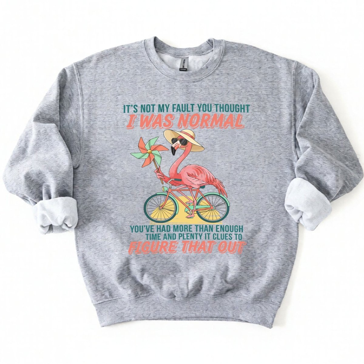 Sassy Flamingo I Was Not Normal Graphic T-Shirt - Funny Quote Tee for Women - FlamingoAholic