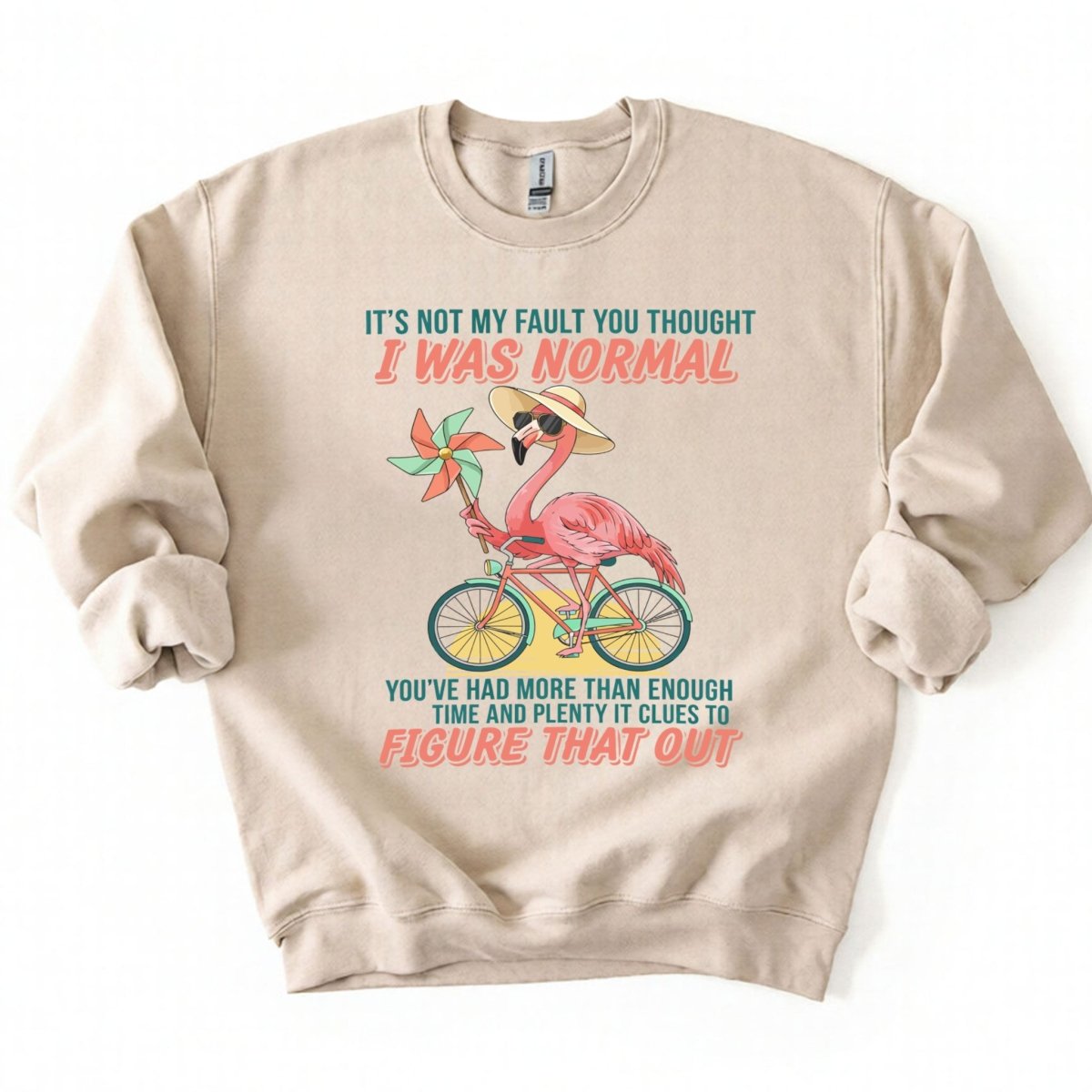 Sassy Flamingo I Was Not Normal Graphic T-Shirt - Funny Quote Tee for Women - FlamingoAholic