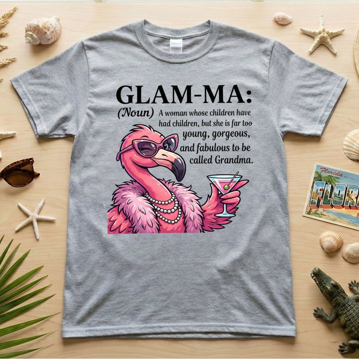 Sassy Glam - Ma Flamingo Definition Shirt - Funny Mother's Day Gift for Grandmas - FlamingoAholic