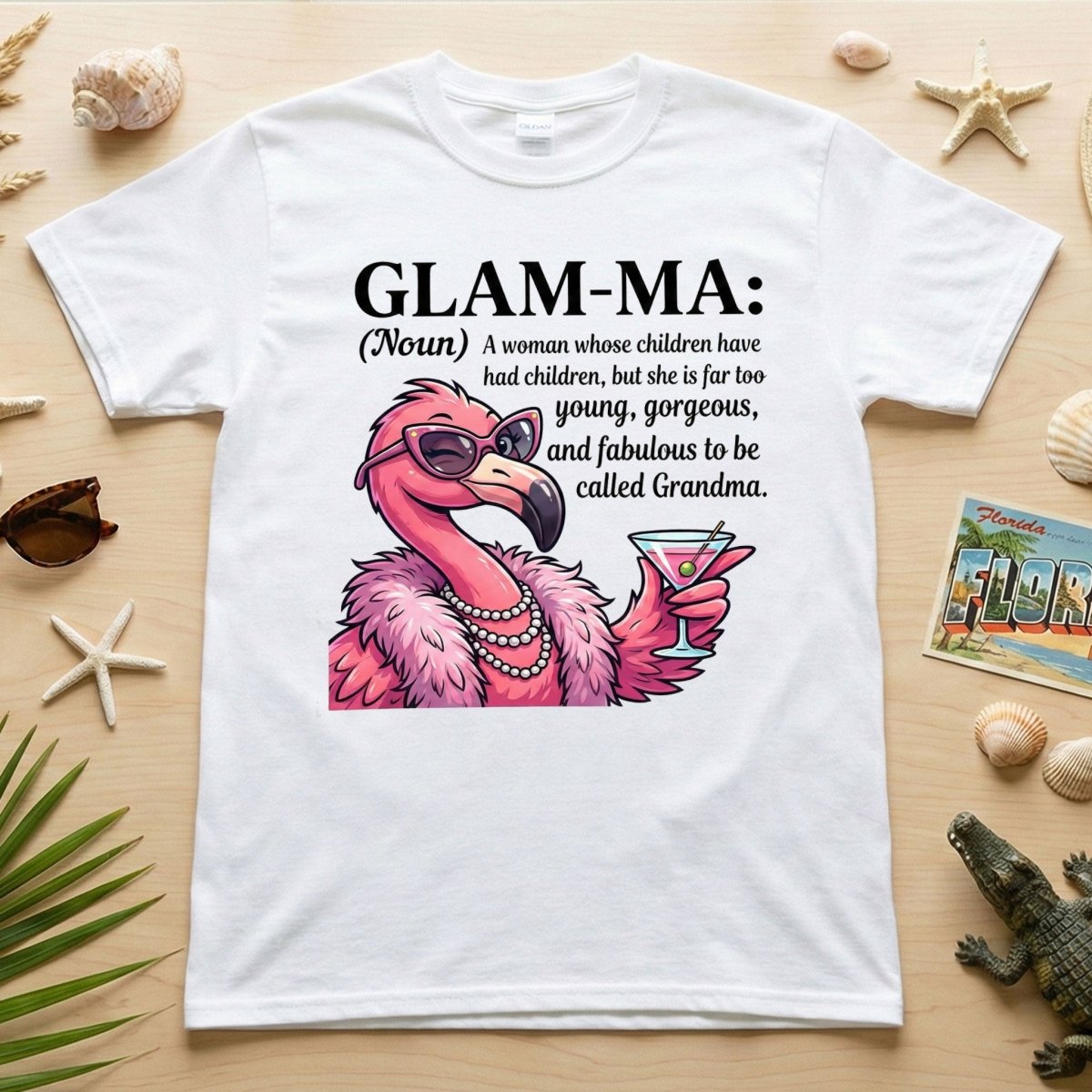 Sassy Glam - Ma Flamingo Definition Shirt - Funny Mother's Day Gift for Grandmas - FlamingoAholic