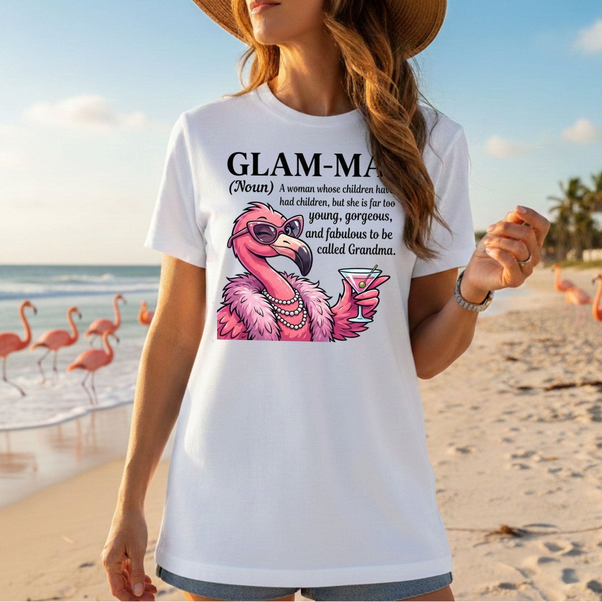 Sassy Glam - Ma Flamingo Definition Shirt - Funny Mother's Day Gift for Grandmas - FlamingoAholic