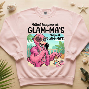 Sassy Glam - Ma Flamingo T-Shirt - Funny Grandmother Humor Gift Tee - FlamingoAholic