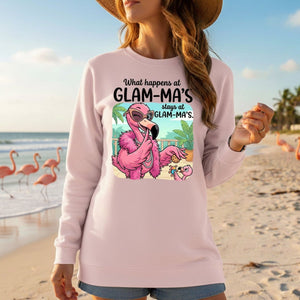 Sassy Glam - Ma Flamingo T-Shirt - Funny Grandmother Humor Gift Tee - FlamingoAholic