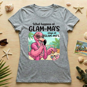 Sassy Glam - Ma Flamingo T-Shirt - Funny Grandmother Humor Gift Tee - FlamingoAholic