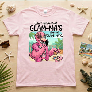 Sassy Glam - Ma Flamingo T-Shirt - Funny Grandmother Humor Gift Tee - FlamingoAholic