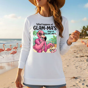 Sassy Glam - Ma Flamingo T-Shirt - Funny Grandmother Humor Gift Tee - FlamingoAholic