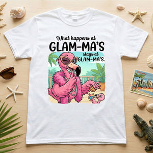 Sassy Glam - Ma Flamingo T-Shirt - Funny Grandmother Humor Gift Tee - FlamingoAholic