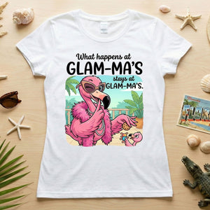 Sassy Glam - Ma Flamingo T-Shirt - Funny Grandmother Humor Gift Tee - FlamingoAholic