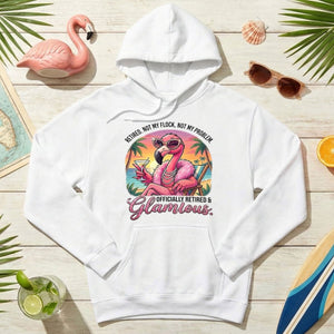 Sassy Glamorous Retired Flamingo T-Shirt - Not My Flock Funny Retirement Gift - FlamingoAholic