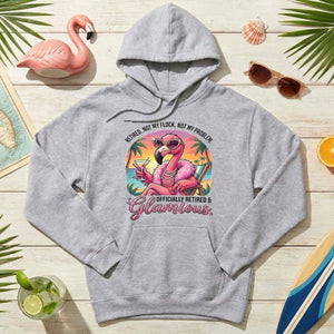 Sassy Glamorous Retired Flamingo T-Shirt - Not My Flock Funny Retirement Gift - FlamingoAholic