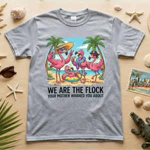 Sassy Personalized Flamingo Group T-Shirt - Matching Girls Trip & Family Vacation Tee - FlamingoAholic
