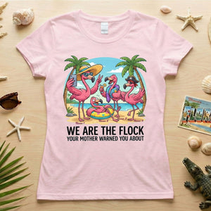 Sassy Personalized Flamingo Group T-Shirt - Matching Girls Trip & Family Vacation Tee - FlamingoAholic