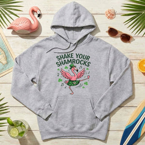 Shake Your Shamrocks Dancing Flamingo St. Patrick's Day T-Shirt - Funny Irish Party Tee for Women - FlamingoAholic