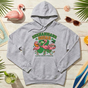 Shenanigans Squad Flamingo Shirt – Funny St Patrick’s Day Flocking Around & Finding Out Tee, Irish Drinking Party Shirt - FlamingoAholic