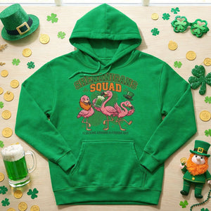 Shenanigans Squad Flamingo Shirt – Funny St Patrick’s Day Flocking Around & Finding Out Tee, Irish Drinking Party Shirt - FlamingoAholic