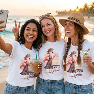 Somebody's Mean A Sister Tropical Flamingo Sassy Shirt - FlamingoAholic