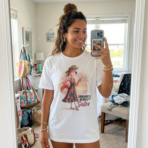 Somebody's Mean A Sister Tropical Flamingo Sassy Shirt - FlamingoAholic