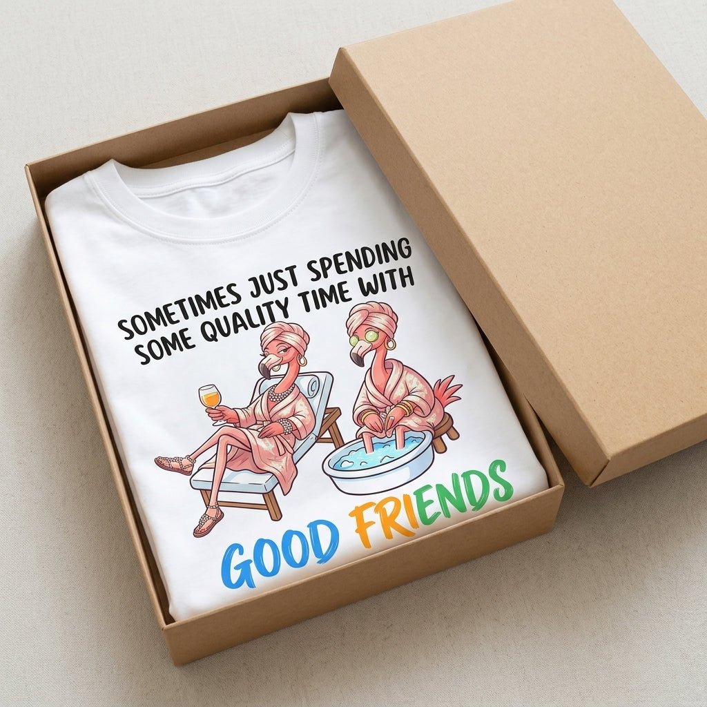 Sometimes Just Spending Some Quality Time With Good Friends Is The Only Therapy You Need Flamingo Shirt - FlamingoAholic