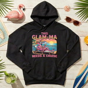 Sparkling Glam - ma Flamingo Cruise Shirt - Funny Tropical Retirement Gift - FlamingoAholic