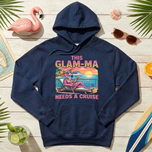 Sparkling Glam - ma Flamingo Cruise Shirt - Funny Tropical Retirement Gift - FlamingoAholic