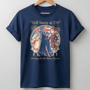 Still Sassy at 250 Flamingo Besties July 4th Shirt - FlamingoAholic