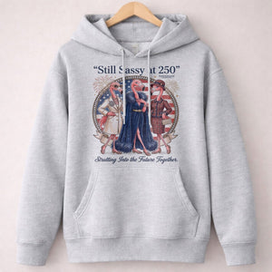 Still Sassy at 250 Flamingo Besties July 4th Shirt - FlamingoAholic