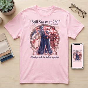 Still Sassy at 250 Flamingo Besties July 4th Shirt - FlamingoAholic