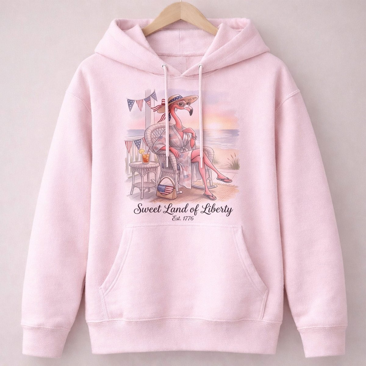 Sweet Land of Liberty Flamingo July 4th Shirt - FlamingoAholic