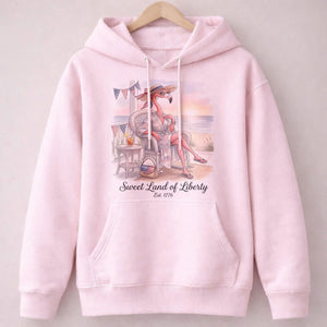 Sweet Land of Liberty Flamingo July 4th Shirt - FlamingoAholic
