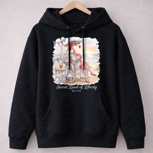 Sweet Land of Liberty Flamingo July 4th Shirt - FlamingoAholic