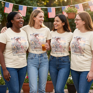 Sweet Land of Liberty Flamingo July 4th Shirt - FlamingoAholic