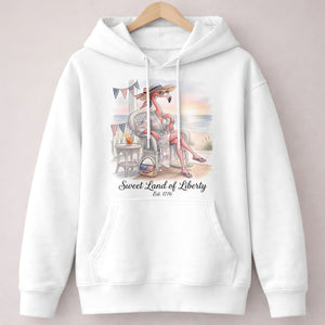 Sweet Land of Liberty Flamingo July 4th Shirt - FlamingoAholic