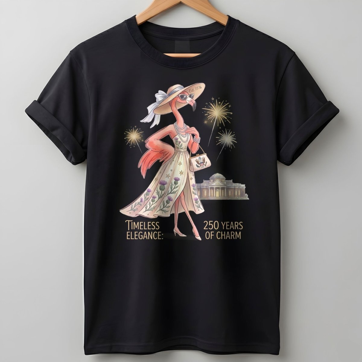 Timeless Elegance 250 Years of Charm Flamingo Shirt - FlamingoAholic