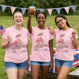 Timeless Elegance 250 Years of Charm Flamingo Shirt - FlamingoAholic