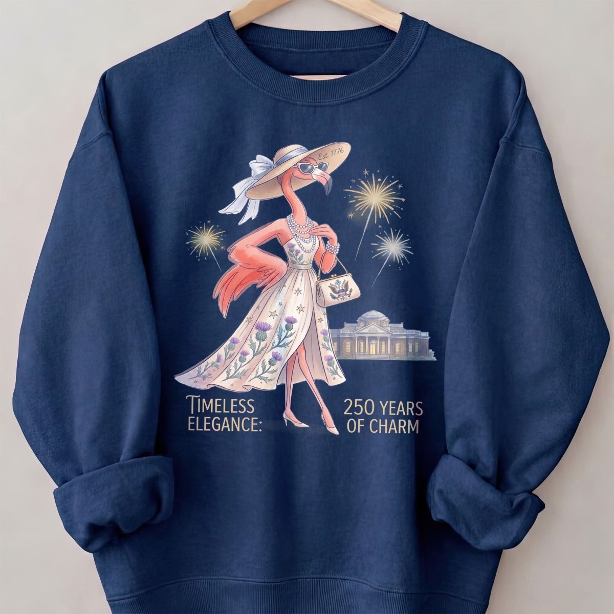 Timeless Elegance 250 Years of Charm Flamingo Shirt - FlamingoAholic