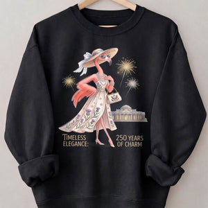 Timeless Elegance 250 Years of Charm Flamingo Shirt - FlamingoAholic