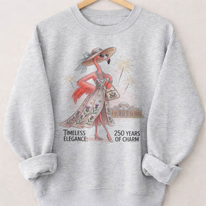 Timeless Elegance 250 Years of Charm Flamingo Shirt - FlamingoAholic