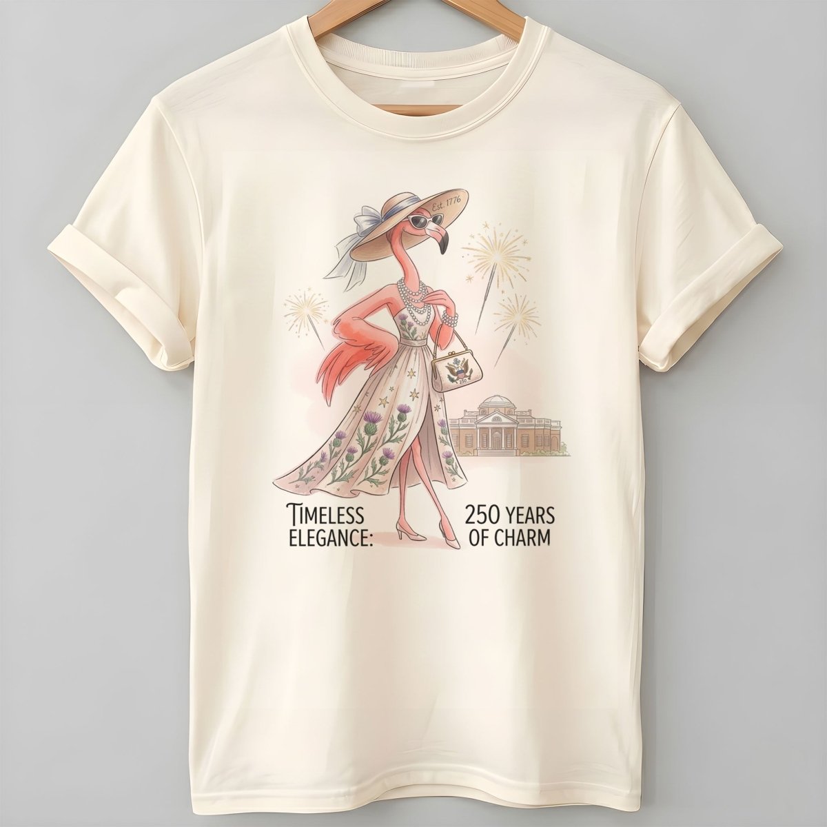 Timeless Elegance 250 Years of Charm Flamingo Shirt - FlamingoAholic