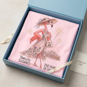 Timeless Elegance 250 Years of Charm Flamingo Shirt - FlamingoAholic