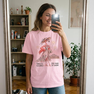 Timeless Elegance 250 Years of Charm Flamingo Shirt - FlamingoAholic