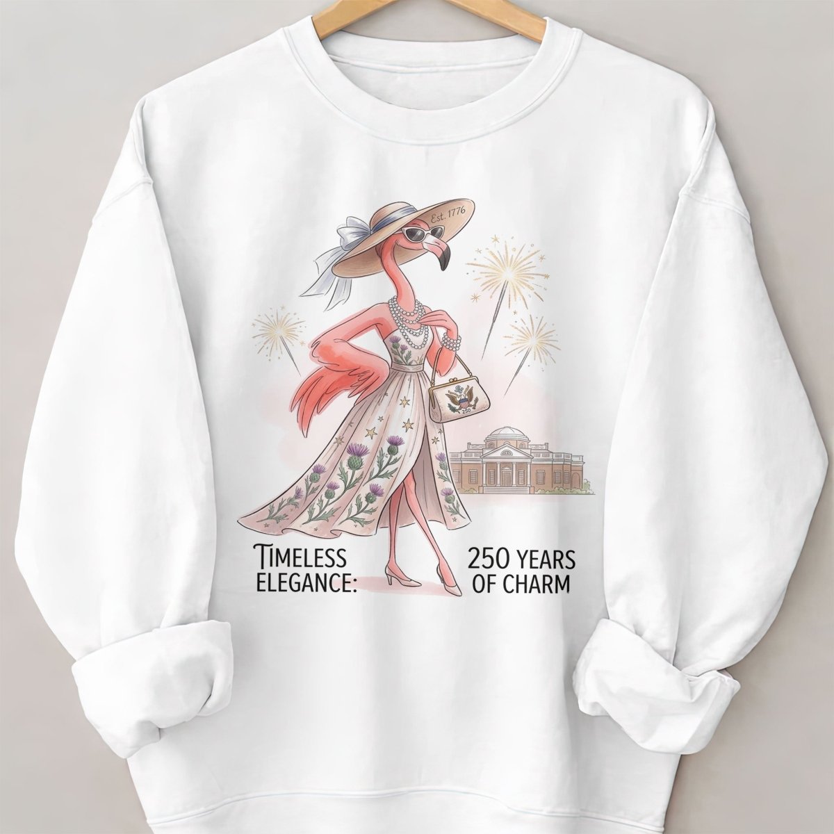 Timeless Elegance 250 Years of Charm Flamingo Shirt - FlamingoAholic