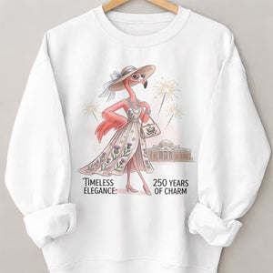 Timeless Elegance 250 Years of Charm Flamingo Shirt - FlamingoAholic