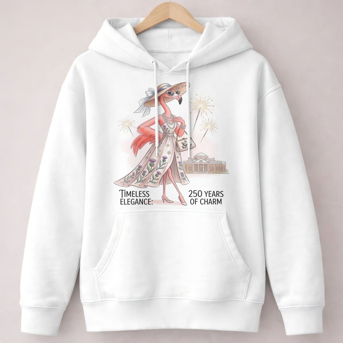 Timeless Elegance 250 Years of Charm Flamingo Shirt - FlamingoAholic
