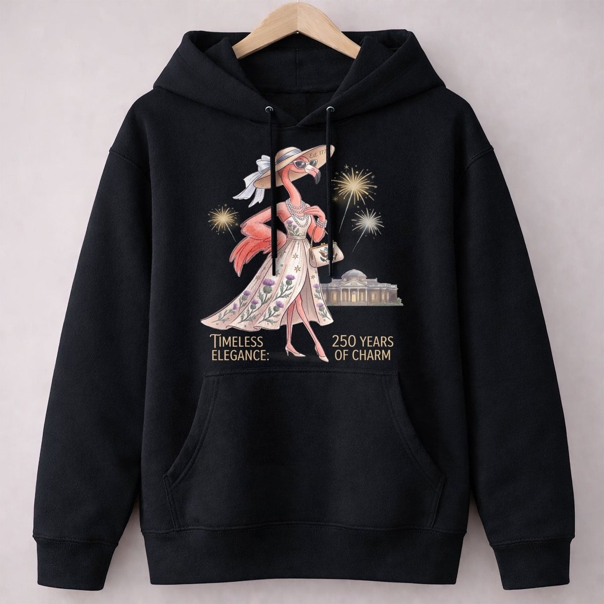 Timeless Elegance 250 Years of Charm Flamingo Shirt - FlamingoAholic
