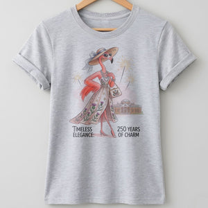 Timeless Elegance 250 Years of Charm Flamingo Shirt - FlamingoAholic
