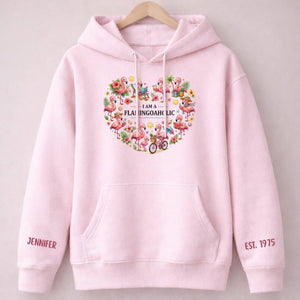 Tropical Flamingo Lifestyle Personalized Shirt & Sweatshirt - Custom Name Est. Year Flamingoaholic Gift for Her - FlamingoAholic
