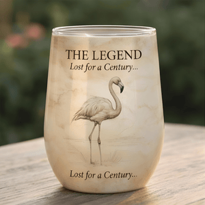 Tropical Wisdom of the Wild Flamingo Wine Tumbler Set (4 - Pack) - Insulated Gift for Fran - FlamingoAholic